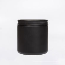 Cosmetic cream glass container 100ml Empty face body cream glass jars with black lid